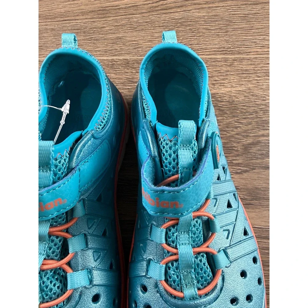 Stride Rite Phibian Kids Teal Orange Water Shoes Sneaker Sandal Machine Washable